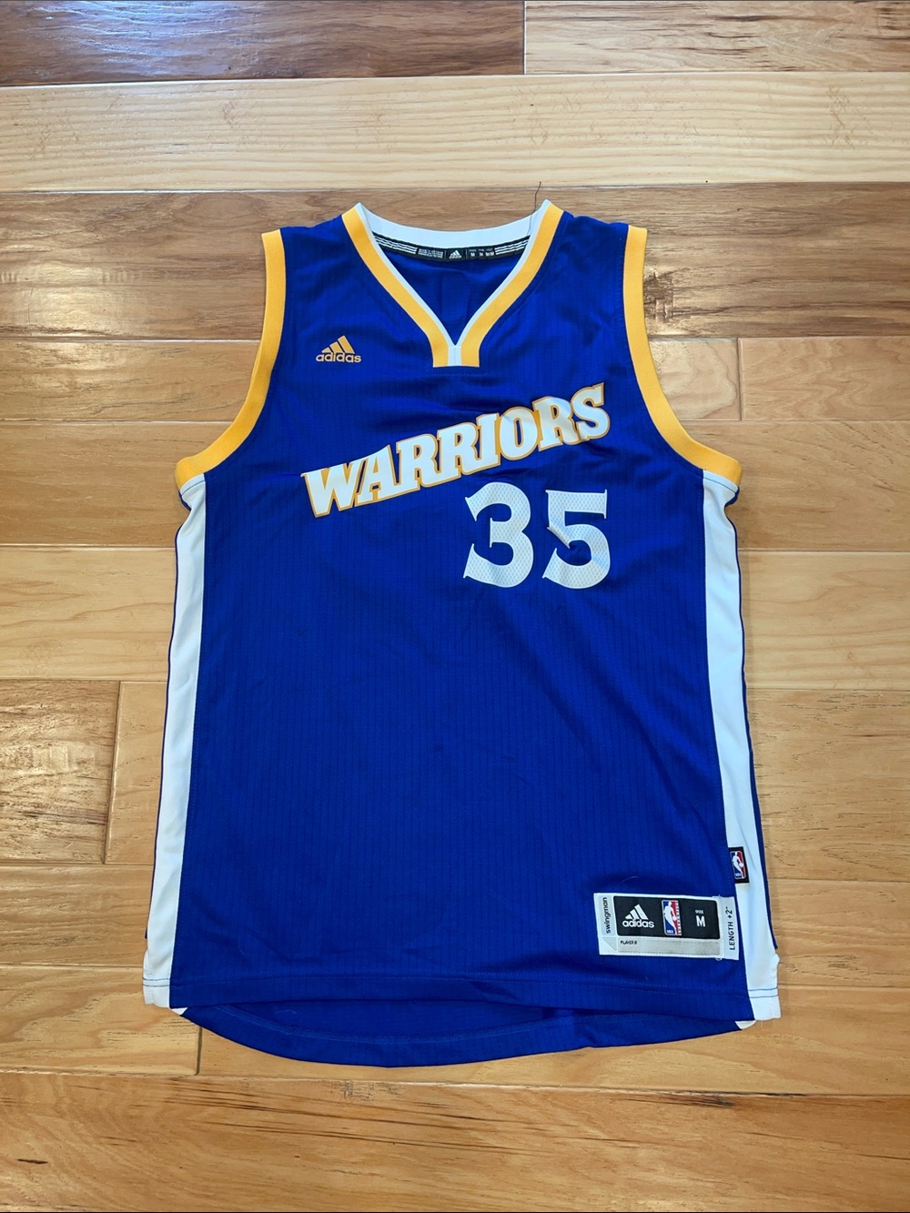 Kevin Durant #35 Golden State Warriors Adidas NBA Jersey